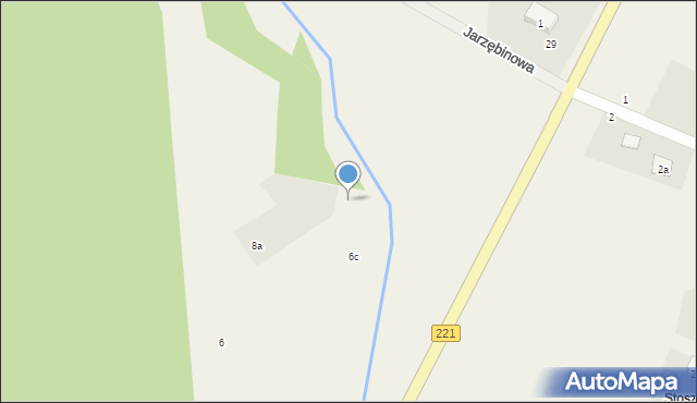 Pomlewo, Jaśminowa, 8c, mapa Pomlewo