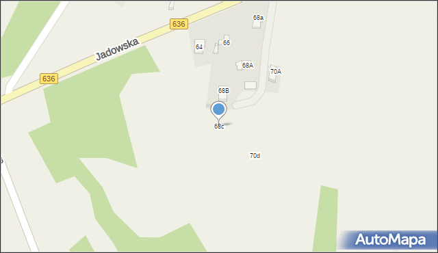 Postoliska, Jadowska, 68c, mapa Postoliska