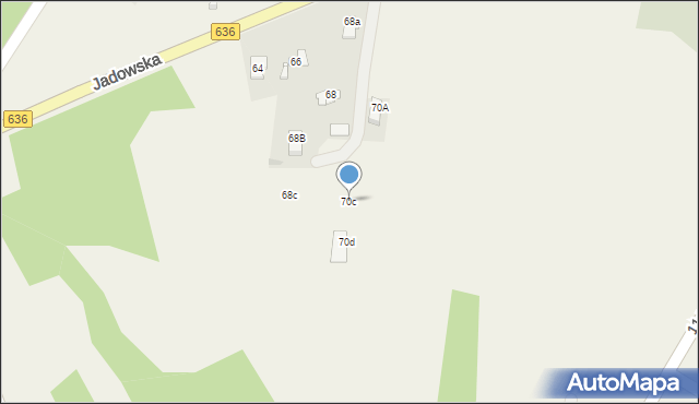 Postoliska, Jadowska, 70c, mapa Postoliska