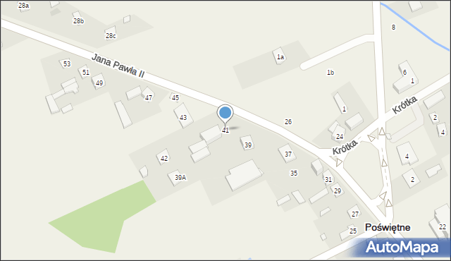 Poświętne, Jana Pawła II, 41, mapa Poświętne