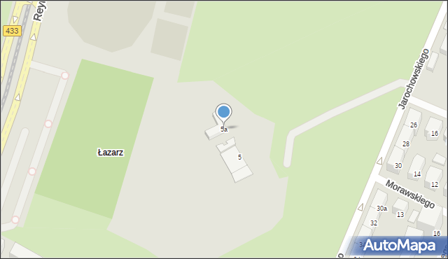 Poznań, Jarochowskiego Kazimierza, 5a, mapa Poznania