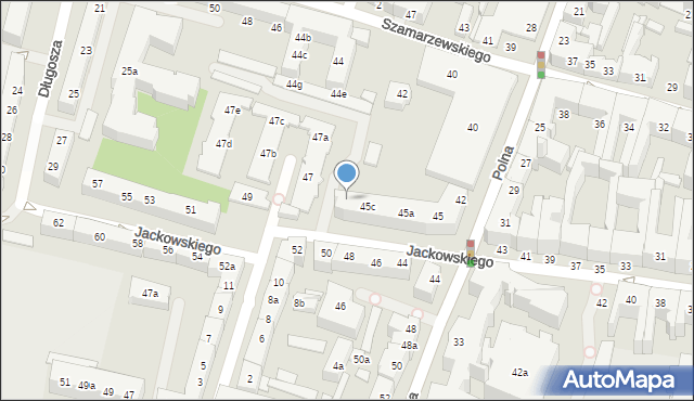 Poznań, Jackowskiego Maksymiliana, 45d, mapa Poznania