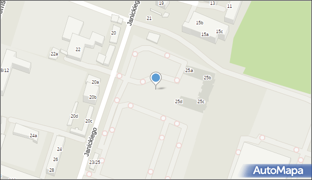 Poznań, Janickiego Klemensa, 23f, mapa Poznania