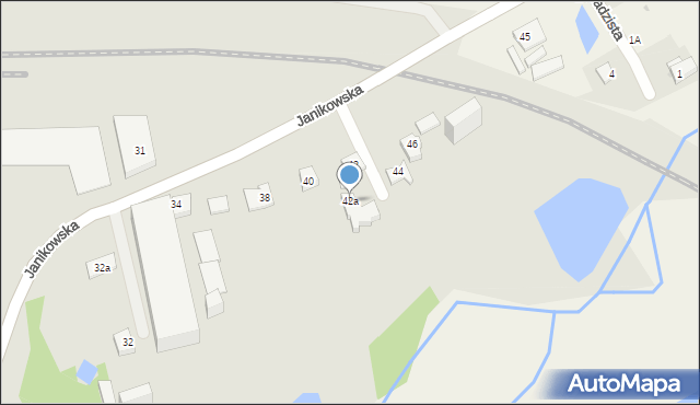 Poznań, Janikowska, 42a, mapa Poznania