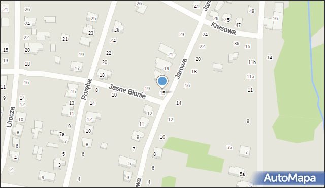 Poznań, Jarowa, 15, mapa Poznania