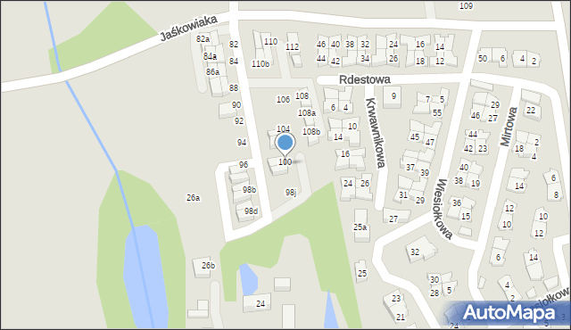 Poznań, Jaśkowiaka Franciszka, 98f, mapa Poznania