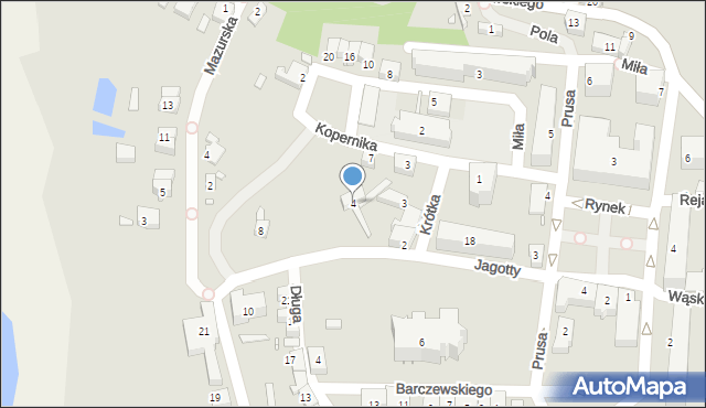 Prabuty, Jagotty, 4, mapa Prabuty