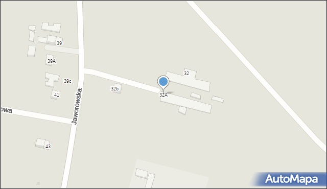 Prochowice, Jaworowska, 32A, mapa Prochowice