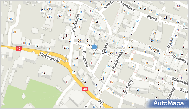 Prudnik, Jagiellońska, 21, mapa Prudnik