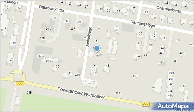 Pruszcz Gdański, Jasińskiego Jakuba, gen., 5, mapa Pruszcz Gdański