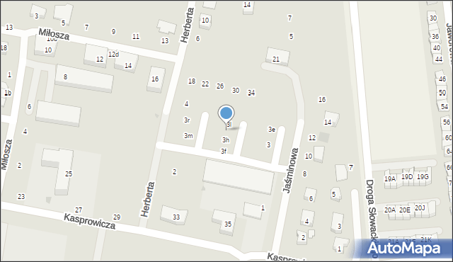 Pruszcz Gdański, Jaśminowa, 3j, mapa Pruszcz Gdański