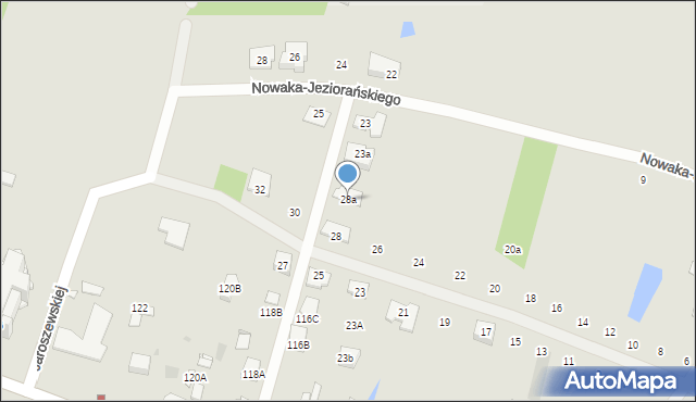 Pruszków, Jaroszewskiej Wincenty, 28a, mapa Pruszków