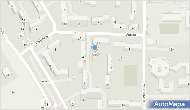 Pruszków, Jasna, 15A, mapa Pruszków