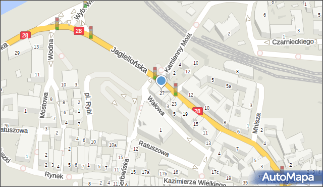 Przemyśl, Jagiellońska, 27, mapa Przemyśla