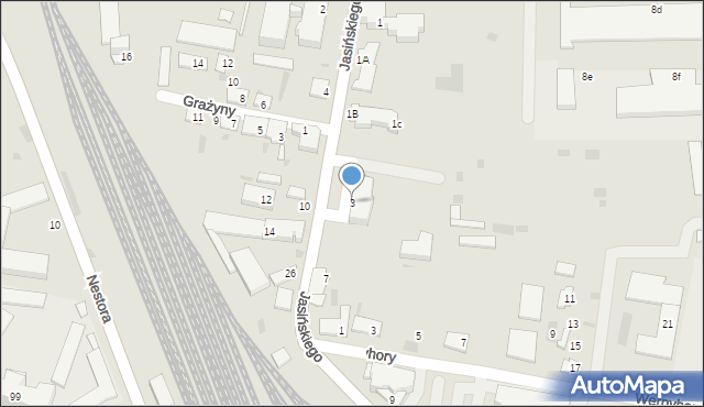 Przemyśl, Jasińskiego Jakuba, gen., 3, mapa Przemyśla