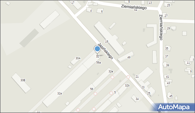 Przemyśl, Jasińskiego Jakuba, gen., 32, mapa Przemyśla