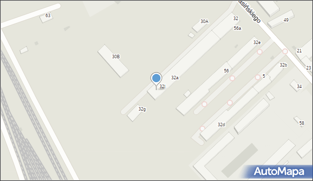 Przemyśl, Jasińskiego Jakuba, gen., 32m, mapa Przemyśla