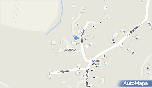 Przemyśl, Jastrzębia, 3, mapa Przemyśla