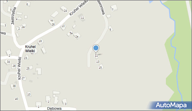 Przemyśl, Jaworowa, 11, mapa Przemyśla