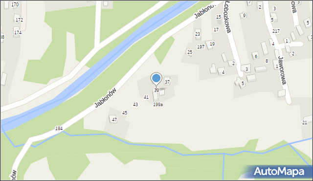 Przyborów, Jabłonów, 39, mapa Przyborów