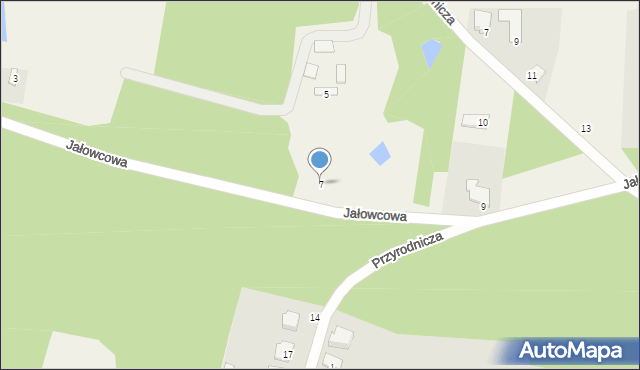 Przyłęki, Jałowcowa, 7, mapa Przyłęki
