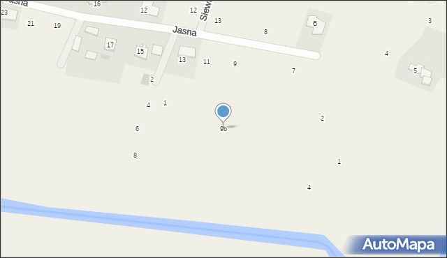 Przyłęki, Jasna, 9b, mapa Przyłęki