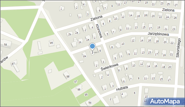 Przysucha, Jarzębinowa, 4, mapa Przysucha