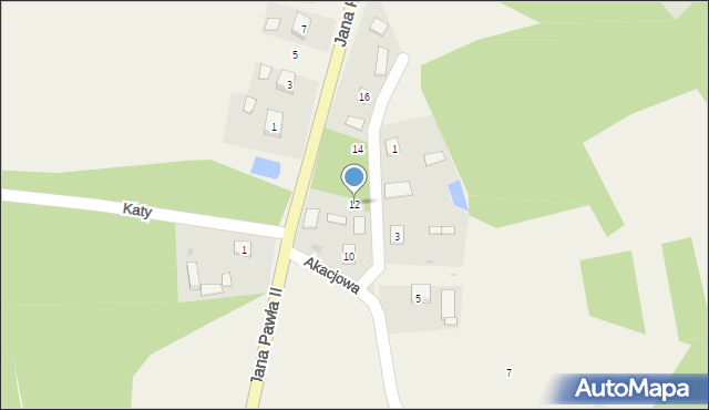 Przyszów, Jana Pawła II, 12, mapa Przyszów