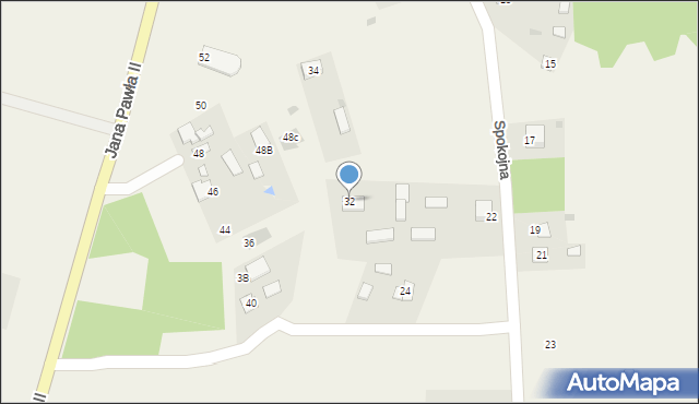 Przyszów, Jana Pawła II, 32, mapa Przyszów