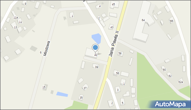 Przyszów, Jana Pawła II, 41, mapa Przyszów