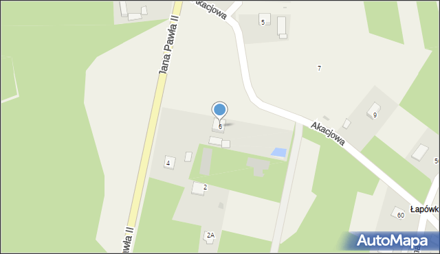 Przyszów, Jana Pawła II, 6, mapa Przyszów