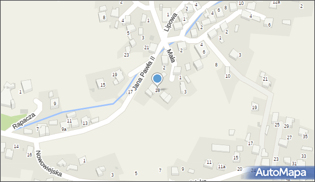 Psary, Jana Pawła II, 18, mapa Psary