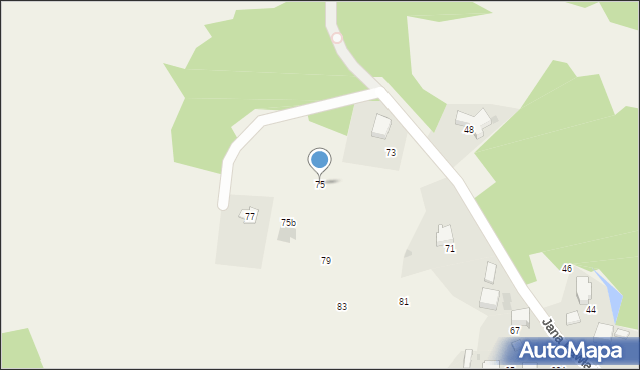 Psary, Jana Pawła II, 75, mapa Psary