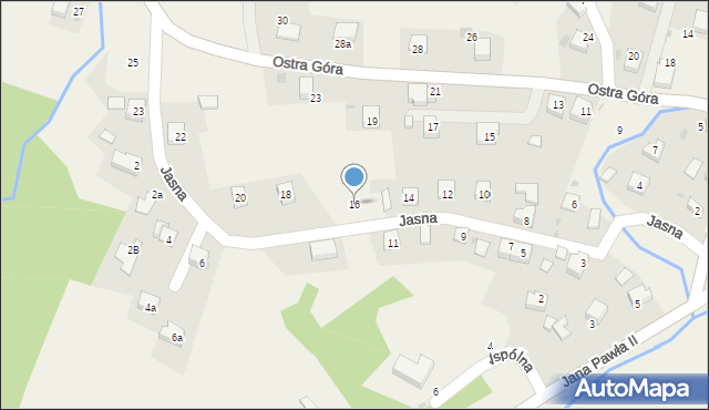 Psary, Jasna, 16, mapa Psary