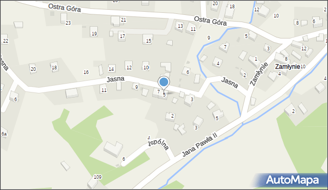 Psary, Jasna, 5, mapa Psary