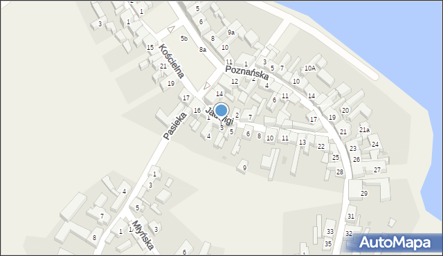 Pszczew, Jadwigi, 3, mapa Pszczew