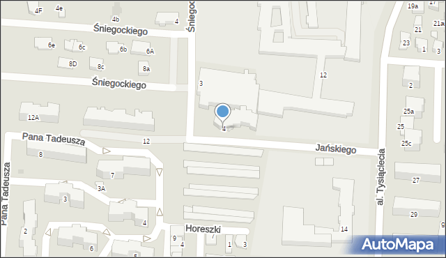 Pułtusk, Jańskiego Bogdana Teodora, 4, mapa Pułtusk