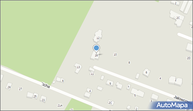 Puszczykowo, Jałowcowa, 14, mapa Puszczykowo