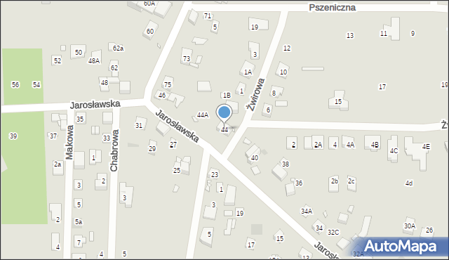 Puszczykowo, Jarosławska, 44, mapa Puszczykowo