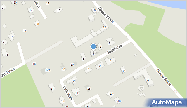 Puszczykowo, Jaskółcza, 6, mapa Puszczykowo