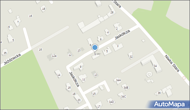 Puszczykowo, Jaskółcza, 7, mapa Puszczykowo