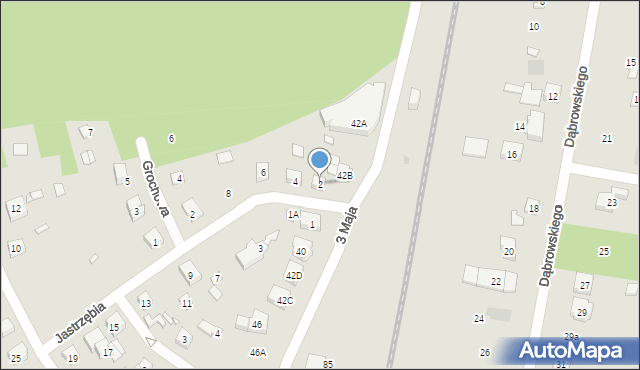 Puszczykowo, Jastrzębia, 2, mapa Puszczykowo