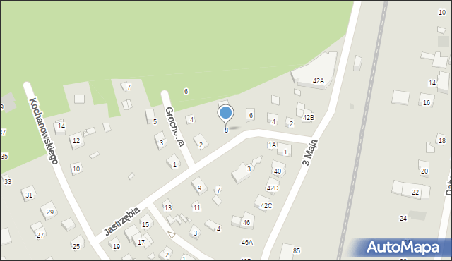 Puszczykowo, Jastrzębia, 8, mapa Puszczykowo