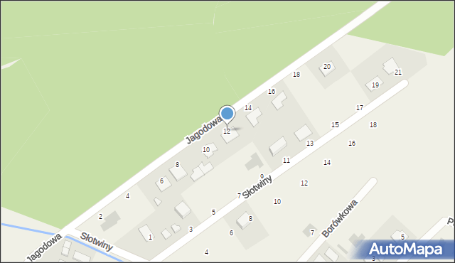 Pysznica, Jagodowa, 12, mapa Pysznica