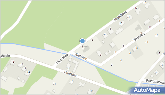 Pysznica, Jagodowa, 2, mapa Pysznica