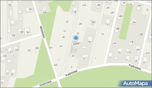 Pysznica, Jasna Polana, 828/5, mapa Pysznica