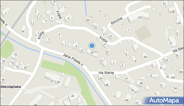 Rabka-Zdrój, Jana Pawła II, 10, mapa Rabka-Zdrój