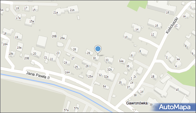 Rabka-Zdrój, Jana Pawła II, 31, mapa Rabka-Zdrój