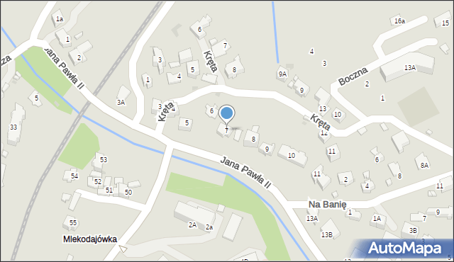 Rabka-Zdrój, Jana Pawła II, 7, mapa Rabka-Zdrój