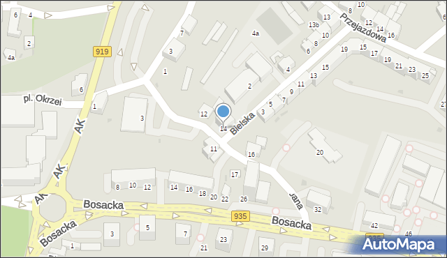 Racibórz, Jana, 14, mapa Racibórz